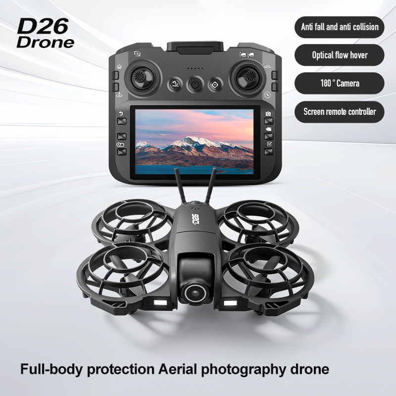 D26 Drone 4K Aerial HD 180° Ca - Rc Helicopter Case review and price